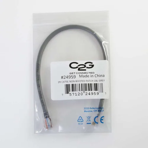 Miniatura 80 de C2G 24494 Cable cruzado Cat5e - Cable de conexión de red sin blindaje sin arranque, naranja (3 pies, 3.0 ft)