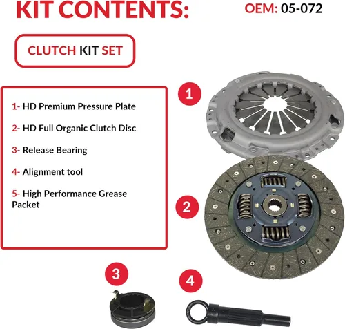Miniatura 3 de Kit de embrague compatible con Elantra Soul 2u 4u Exclaim Plus Sport Blue Gl Gls L Limited Touring Se 2007-2012 2.0L l4 GAS DOHC aspirado