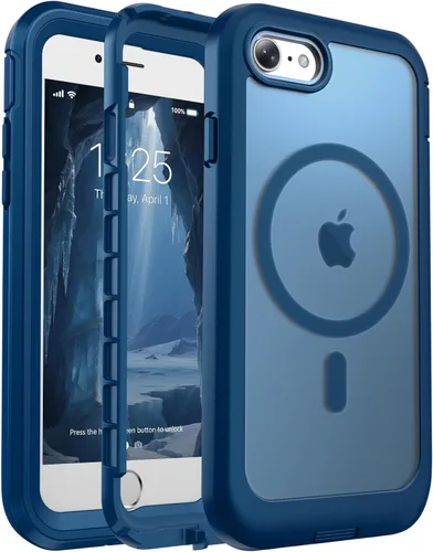 Miniatura 59 de jaroco - Funda magnética compatible con MagSafe para iPhone 11 de 6.1 pulgadas; protección de grado militar contra caídas, de doble capa