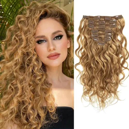 Miniatura 9 de Loxxy Jerry - Extensiones de cabello humano rizado de color negro natural con clip, cabello humano Remy real, 4.23 onzas, 3B 3C, doble trama, cabeza