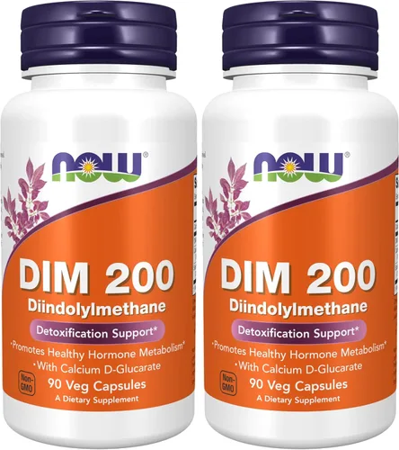 Miniatura 10 de NOW Foods Suplementos, DIM 200 (diindolilmetano) con D-glucarato de calcio, 90 cápsulas vegetales