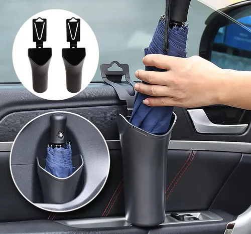 Miniatura 9 de PME Caja de almacenamiento multifunción para paraguas de coche, cubos de basura para asiento trasero, organizador colgante para reposacabezas