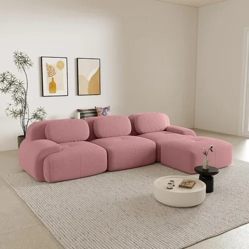 Miniatura 151 de Sofás seccional modular de 80" sin huesos modernos para sala de estar, juego de sofás comprimidos de 2 plazas con asiento profundo, sin necesidad