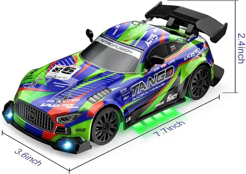 Miniatura 8 de Coche RC Drift para Coche de Juguete Eléctrico Juguetes de Coches de Carreras de Hobby con Controlador, 1:24 4WD Alta Velocidad Coches RC Drift