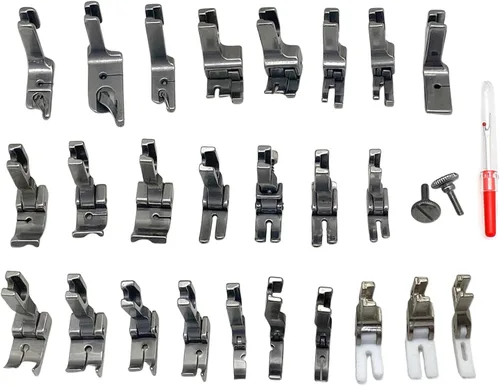 Miniatura 2 de Juego de 28 prensatelas industriales compatibles con JUKI DDL-555 DDL-5550 DDL-5600 DDL-8300 Singer 188K 191D 195K 196K Brother B705 B70 7B715 B716