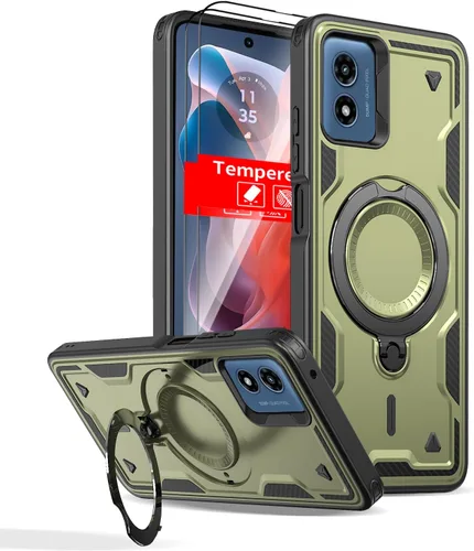 Miniatura 96 de Funda magnética para Google Pixel 9A compatible con cargador inalámbrico MagSafe, para Pixel 9A, funda de teléfono integrada de 360 °, con 2