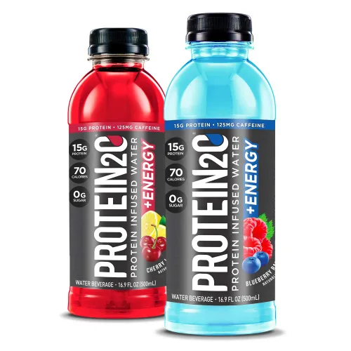 Miniatura 3 de Protein2o Paquete variado de agua con infusión de proteína de suero de leche, durazno mango y más sabores, botella de 16.9 onzas (12 unidades)