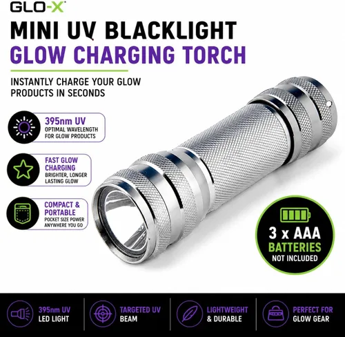 Miniatura 2 de GLO-X Pintura en aerosol que brilla en la oscuridad - Haz que las decoraciones de Halloween interiores y exteriores brillen con neón fluorescente
