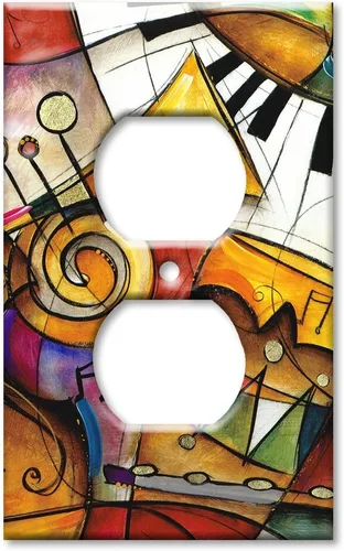 Miniatura 5 de Art Plates - Placa de pared basculante de una sola banda - Teclado - Fabricado en Estados Unidos