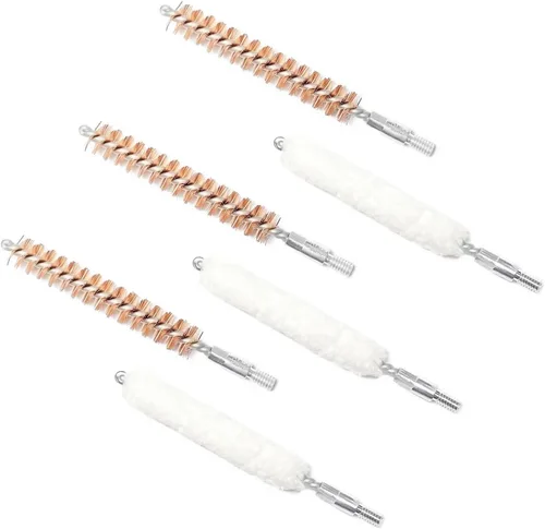 Miniatura 7 de Eamber Paquete de 6 cepillos de agujero/hisopo, cepillos de escopeta/pistola, cepillos de limpieza para trapeador, 22-.223 Cal 0.219 in/357.380.38
