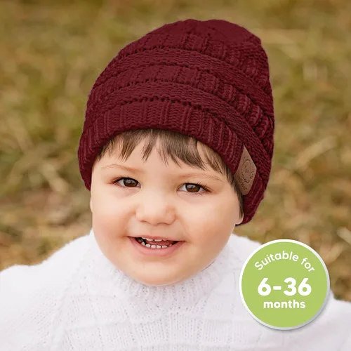 Miniatura 101 de KeaBabies 3-Pack Baby Beanies for Boys, Girls - Stretchy Knit Baby Hats, Cute Newborn