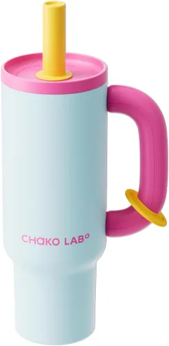 Miniatura 13 de CHAKO LAB BaWang 33oz Insulated Titanium Tumbler with Handle and Straw Premium Matte Finish Leakproof Water Bottle Cup Holder Friendly Travel