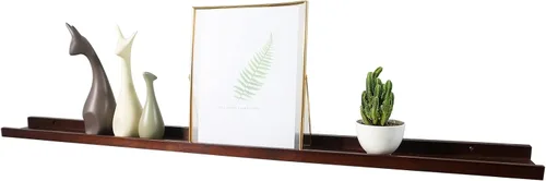 Miniatura 11 de Estantes flotantes montados en la pared, estantes de pared de 12 pulgadas para decoración y almacenamiento, estante de madera de roble macizo Natural