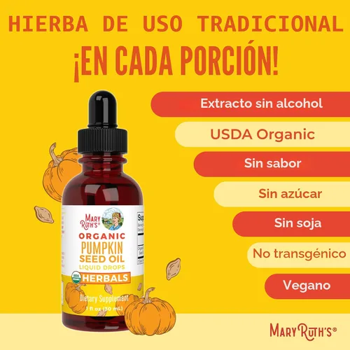 Miniatura 7 de MaryRuth Organics Aceite de Semillas de Calabaza Prensado en Frío Suministro de 2 Meses Gotas Líquidas de Semillas de Calabaza Orgánicas USDA
