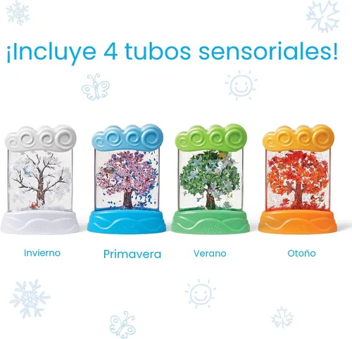 Miniatura 2 de hand2mind Tubos sensoriales para el cambio de estaciones, juguetes silenciosos para niños de 3 a 5 años, juguetes de ciencia meteorológica