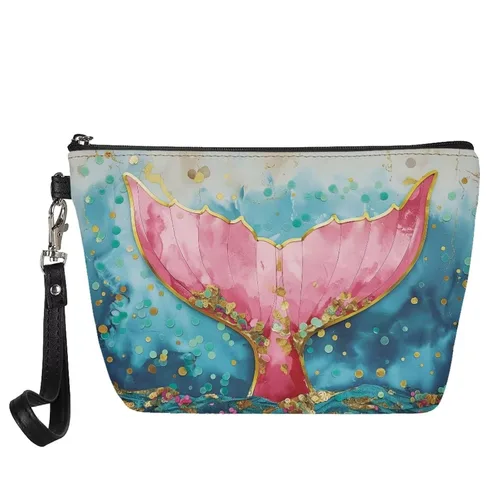 Miniatura 36 de Mumeson Patrón personalizado para mujer, bolsa de cosméticos de viaje, estuche de maquillaje, organizador de neceser de tocador