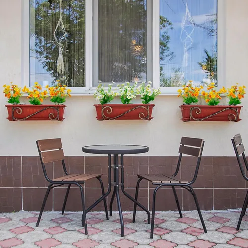 Miniatura 4 de LikSoor Margarita artificial, 8 paquetes de flores para mamás, plantas resistentes a los rayos UV, flores de seda falsas que no se decoloran