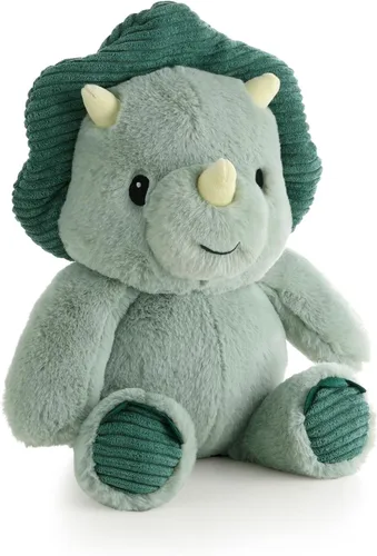 The Peanutshell Animal de peluche de dinosaurio de peluche, 10 pulgadas, seguro para bebés, lavable a máquina, juguetes suaves de dinosaurio para
