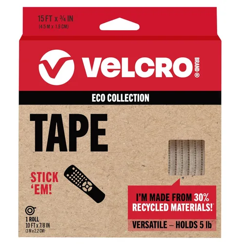 Miniatura 12 de Cintas VELCRO Brand ECO Collection, Cinta para Coser 36 pulgadas x 3/4 pulgadas, Materiales Sostenibles 70% Reciclados, Duraderos y Lavables, Negro