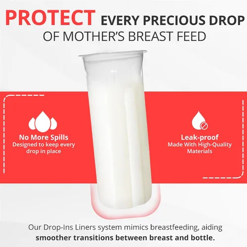 Miniatura 4 de Playtex Baby Nurser - Forros desechables preesterilizados para biberones de bebé, 4 onzas (100 unidades), anticólicos, reducción de gases, fáciles