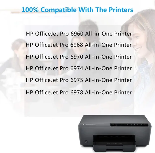 Miniatura 2 de Cartucho de tinta remanufacturado de alto rendimiento 902XL 906XL 906XL 906 XL Paquete combinado compatible con HP OfficeJet Pro 6960 6968 6970 6974