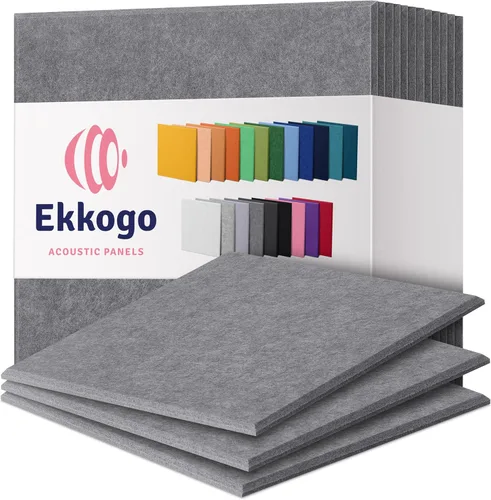 Miniatura 32 de Paneles insonorizantes de alta densidad para pared, forma hexagonal, paquete de 12 unidades de 14" x 12.1" x 0.4", color azul mezclilla Azul denim