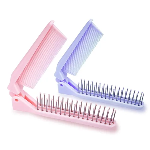 Miniatura 8 de RHOS Mini cepillo de cabello para mujeres, hombres y niños, cepillo de cabello tamaño viaje para bolso, bolsillo, mochila, pequeño cepillo de paleta