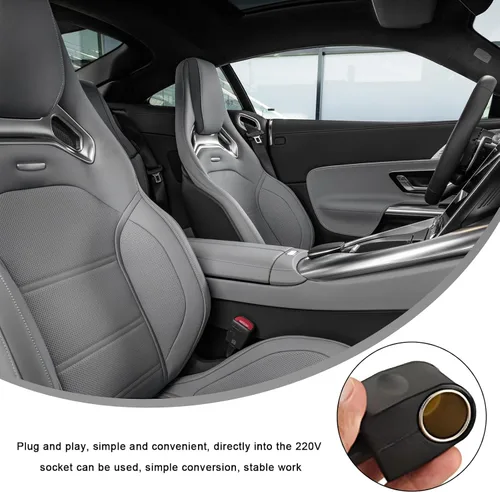Miniatura 4 de Convertidor universal de CA a CC, DC 12 V 500 mA para encendedor de cigarrillos de coche, adaptador de enchufe de enchufe de pared para electrónica