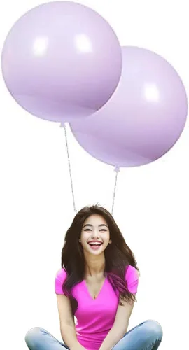 Miniatura 27 de Globos redondos de látex de 24 pulgadas, paquete de 10 globos grandes gruesos de color rosa macarrón para sesiones de fotos, bodas, baby shower