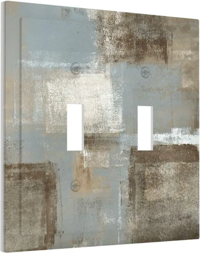 Miniatura 90 de Cubiertas Decorativas para Placas de Interruptor Abstracto Moderno de Mediados de Siglo Arco Boho Sol Dorado Hoja 1 Gang Placa de Pared Cubierta