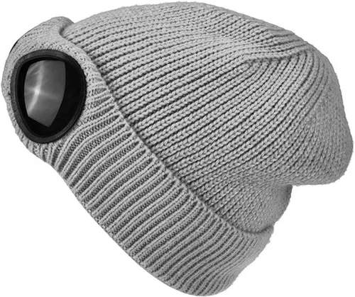 Miniatura 3 de Belsen Gorro de punto unisex con gafas de invierno cálido a prueba de viento