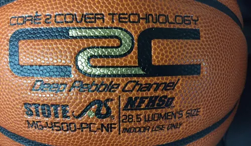 Miniatura 2 de The Rock Balones de baloncesto oficiales de cuero compuesto de 28.5 pulgadas para mujer, diseño exclusivo patentado único de canal de guijarros
