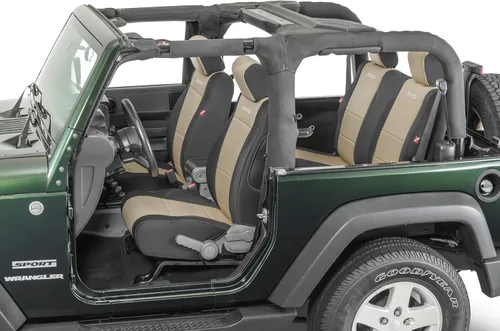 Miniatura 15 de Diver Down Neoprene Seat Cover Set - Fits Jeep JK 2007-2018 Wrangler 2-Door - Front and Back Seat Set - Custom Fit - Soft Padded Cushion Feel