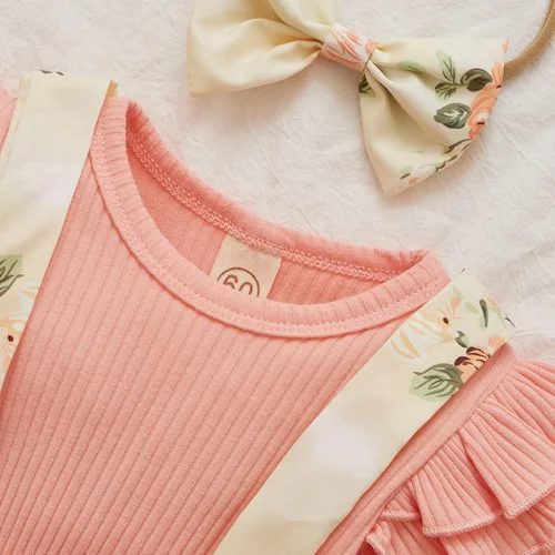Miniatura 5 de Mameluco de encaje para bebé niña con volantes, manga larga, para recién nacido, otoño, invierno