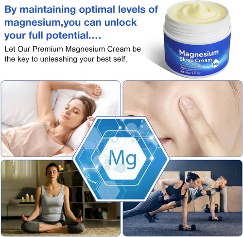Miniatura 6 de Aceite de magnesio para pies, crema tópica de magnesio, alta concentración Zechstein genuino, 1 paquete