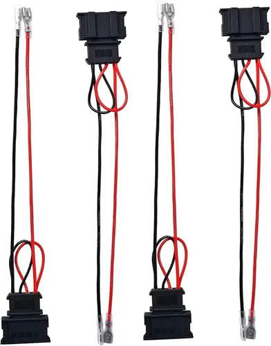 Paquete de 4 cables de cableado para altavoz de automóvil para Volkswagen Atlas VW Jetta Passat Seat Golf Polo Beetle Scirocco Altavoces Adaptador