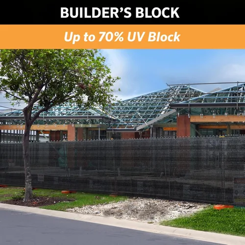 Miniatura 3 de Coolaroo Builder's Block - Pantalla de privacidad para construcción, tela resistente a desgarros, para vallas, lugares de trabajo y protección