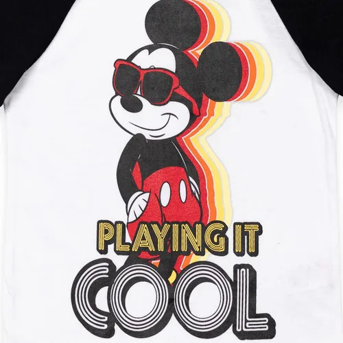 Miniatura 5 de Disney Mickey Mouse - Conjunto de camiseta y pantalones cortos para bebé a niño grande