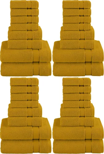 Miniatura 22 de Elegant Comfort Juego de 8 toallas de algodón de alta calidad, incluye 4 toallas pequeñas, 2 toallas de mano y 2 toallas de baño, 100% algodón