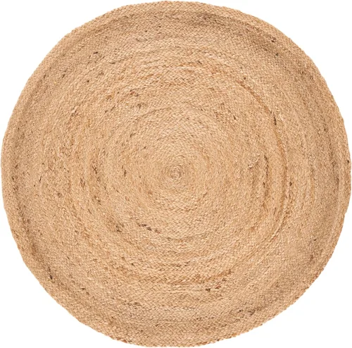 Miniatura 2 de SAFAVIEH Alfombra de área de la colección Natural Fiber – Alfombra redonda de 3 pies, natural, hecha a mano de yute trenzado, ideal para zonas