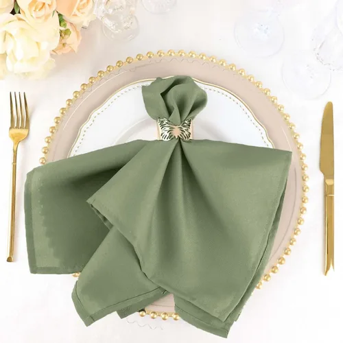 Miniatura 93 de Efavormart - Juego de 5 servilletas de tela de 20 x 20 pulgadas, servilletas de cena naranjas sin costuras, servilletas de mesa de lino lavables