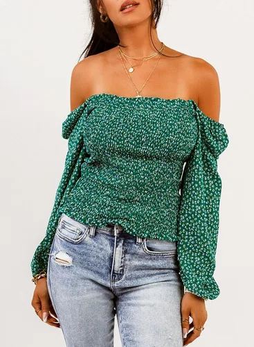 Miniatura 9 de EVALESS - Blusas de manga larga para mujer, cuello cuadrado, sexy, casuales