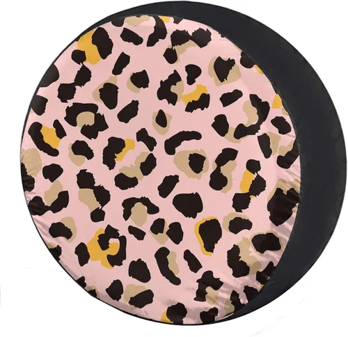 Miniatura 18 de Bee Crown Flowers Embroidery Spare Tire Cover Wheel Protectors Dust-Proof Wheel Tire Cover Fit Trailer, Rv, Sand Many Vehicle 14inch