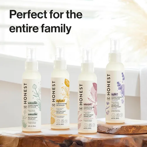 Miniatura 9 de The Honest Company - Espray acondicionador desenredante, naranja dulce con aroma a vainilla Acondicionador ligero sin enjuague y espray