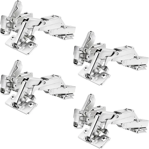 Miniatura 9 de TamBee Bisagras de gabinete de esquina, bisagras de puerta Lazy Susan de 135° – Ajuste 3D de 1.92 pulgadas para cocina de esquina, bisagras