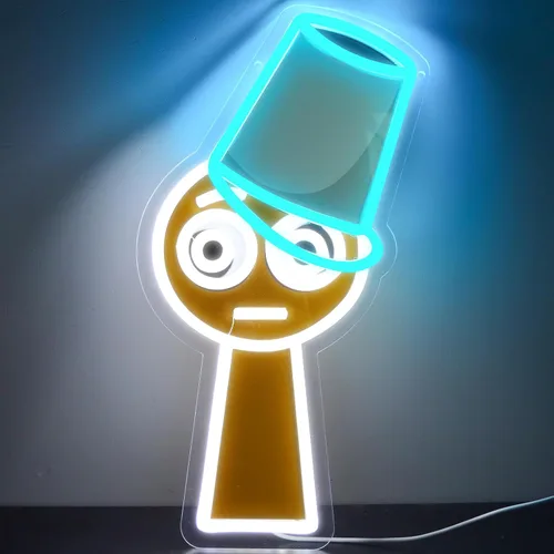Letreros de neón de juego AHlove para decoración de pared, luces LED de neón de anime para dormitorio, cueva de hombre, regalos de cumpleaños,
