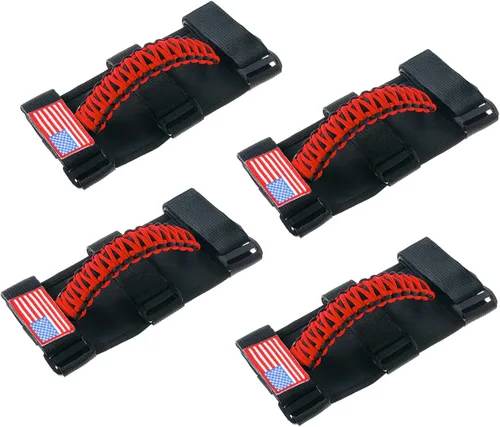 Miniatura 21 de Savadicar 2 x Asas de Agarre para Barra Antivuelco Manijas de Agarre para Jeep Wrangler YJ TJ JK JL y Gladiator JT 1987-2023, UTV, ATV, Accesorios