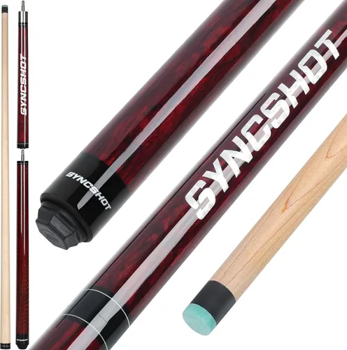 Miniatura 8 de 2 en 1 Heavy Break Jump Cue: 3 piezas Break Cue Pool Stick 58 pulgadas 0.551 in Pro Tips Fas-Grade Maple Wood Jump&Break Palos de taco de piscina