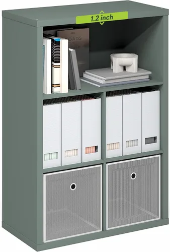 Miniatura 13 de Furinno Luder - Estantería abierta de 3 niveles, color roble francés