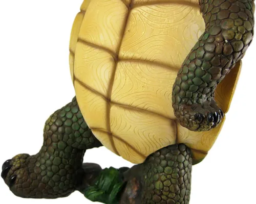 Miniatura 5 de Divertida tortuga campestre con estatua de linterna para exteriores